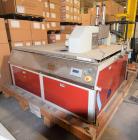 Used JWell Extrusion Machinery Upacting Traveling Cut Off Saw. Cutting range 0-400mm, table approximate 1900mm x 1700mm, with hold-down. Serial# MP1411/174.