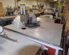Used-JWell Extrusion Machinery Upacting Traveling Cut Off Saw. Cutting range 0-400mm, table approximate 1900mm x 1700mm, wit...