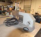 Used JWell Extrusion Machinery Upacting Traveling Cut Off Saw. Cutting range 0-400mm, table approximate 1900mm x 1700mm, with hold-down. Serial# MP1411/174.