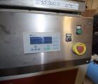 Used JWell Extrusion Machinery Upacting Traveling Cut Off Saw. Cutting range 0-400mm, table approximate 1900mm x 1700mm, with hold-down. Serial# MP1411/174.