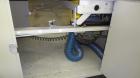Used Michigan Plastics Machinery Traveling Chop-Cut Saw.  Blade driven by a 1.5 hp, 3/60/208-230/460 volt, 3500 rpm motor.  Mounted on a base with adjustable legs.  No manufacturer's tag.