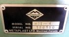 Used Metaplast Traveling Cut Off Saw, Model MST-4