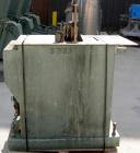 Used Metaplast Air Traveling Cut Off Saw, Model MST-4. Top air operated hold down. Requires motor and saw blade.