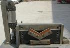 Used Metaplast Air Traveling Cut Off Saw, Model MST-4. Top air operated hold down. Requires motor and saw blade.