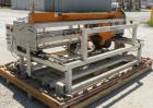 Used Nutter Machine Traveling Cross Cut Saw, Model SH-48. Driven by an approximate 7 1/2 hp motor with an E-Trac AC inverter. Mounted on a frame. Serial# 7212, built 2006.