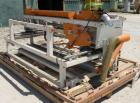 Used Nutter Machine Traveling Cross Cut Saw, Model SH-48. Driven by an approximate 7 1/2 hp motor with an E-Trac AC inverter. Mounted on a frame. Serial# 7212, built 2006.