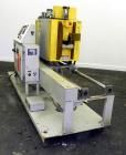 Used PEM/Plastics Extrusion Machinery Traveling Rotary Saw, Model 730/4, Carbon Steel. Designed to cut pipe in the 1/2’’ to 4” size range, 68’’ travel length. Pneumatic clamp downs. Blade and rotatin...