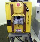 Used PEM/Plastics Extrusion Machinery Traveling Rotary Saw, Model 730/4, Carbon Steel. Designed to cut pipe in the 1/2’’ to 4” size range, 68’’ travel length. Pneumatic clamp downs. Blade and rotatin...