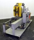 Used PEM/Plastics Extrusion Machinery Traveling Rotary Saw, Model 730/4, Carbon Steel. Designed to cut pipe in the 1/2’’ to 4” size range, 68’’ travel length. Pneumatic clamp downs. Blade and rotatin...
