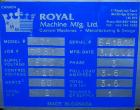 USED: Royal Machine traveling cut off chop saw, model 101. Approximate 14