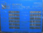 Used Royal Machine Traveling Cut Off Chop Saw, Model 101. Approximate 14