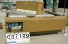 Used Royal Upacting Traveling Rotary Miter Saw, Model 384. Pneumatic hold down. Driven by a 6.6 HP, 3/60/460 Volt motor. Built 2001.