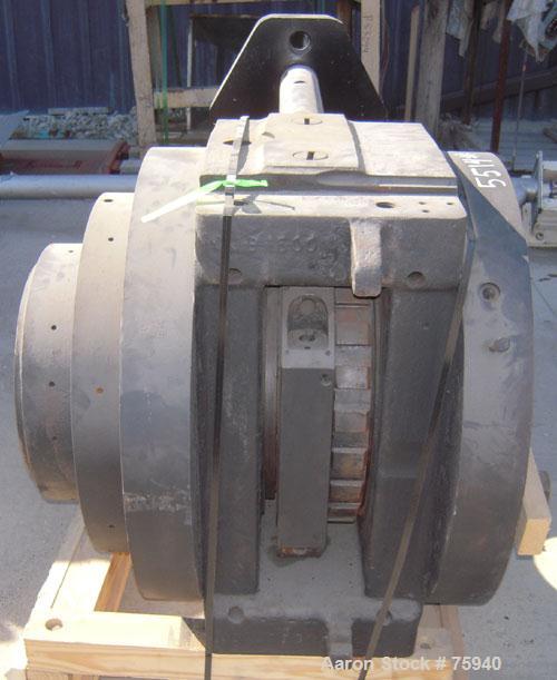 Used Beringer 15" Diameter Hydraulically Operated Screen Changer, Model 1500. Unit is equipped with a mechanically operated adjustment for seal that is belt driven (missing motor). Hydraulic power un...