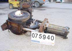 Used Beringer 15" Diameter Hydraulically Operated Screen Changer, Model 1500. Unit is equipped with a mechanically operated adjustment for seal that is belt driven (missing motor). Hydraulic power un...