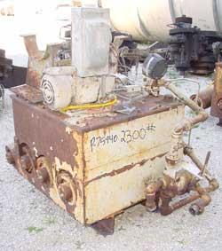 Used Beringer 15" Diameter Hydraulically Operated Screen Changer, Model 1500. Unit is equipped with a mechanically operated adjustment for seal that is belt driven (missing motor). Hydraulic power un...