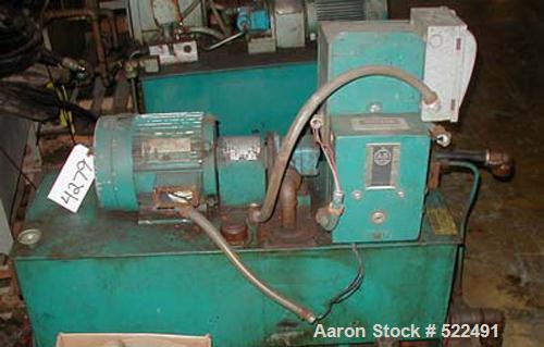 USED: Beringer screen changer model NC/PVC45. 4.5" screen changer,3 hp TEFC hydraulic pump 230/460 volt.