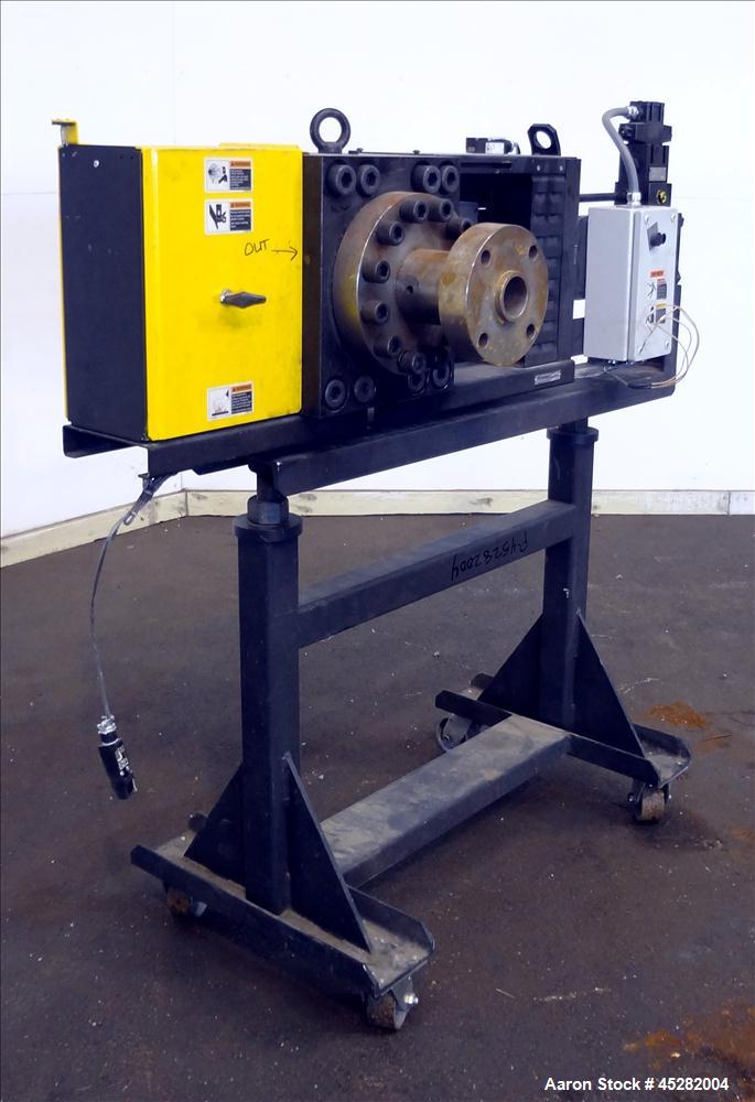 Used Dynisco 6" Hydraulic Slide Plate Screen Changer, Model EH-60