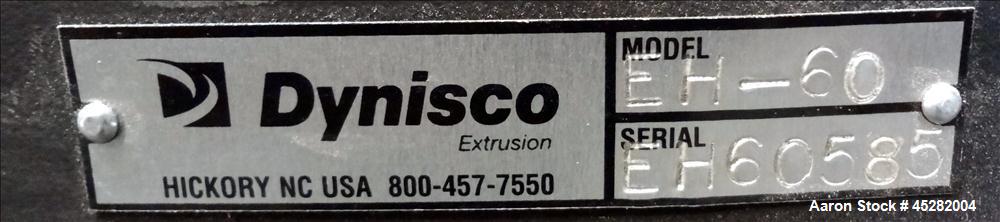 Used Dynisco 6" Hydraulic Slide Plate Screen Changer, Model EH-60