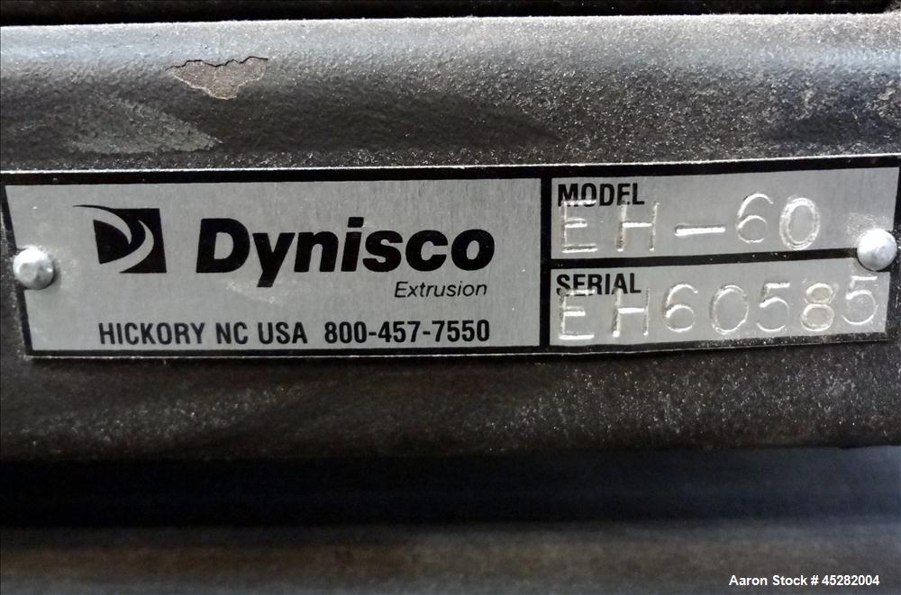Used Dynisco 6" Hydraulic Slide Plate Screen Changer, Model EH-60