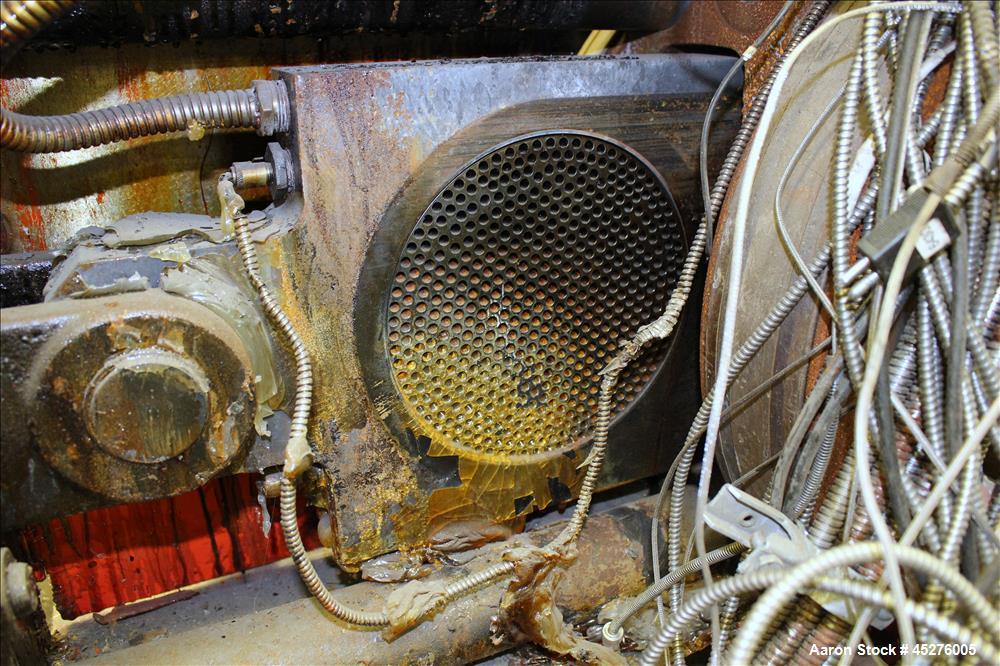Used Dynisco Ultra Lock Slide Plate Screen Changer, Model ULC80H. 8" Diameter. No hydraulic pump included for screen changer operation. Serial# U81046, order# 4500419758/U81046, built 12/2003.