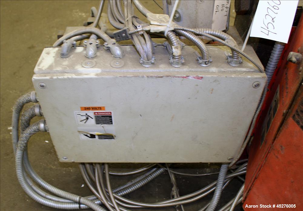 Used Dynisco Ultra Lock Slide Plate Screen Changer, Model ULC80H. 8" Diameter. No hydraulic pump included for screen changer operation. Serial# U81046, order# 4500419758/U81046, built 12/2003.