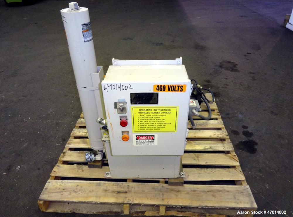 Used Entek 2-1/2" Hydraulic Screen Changer, Model HSC-25M.