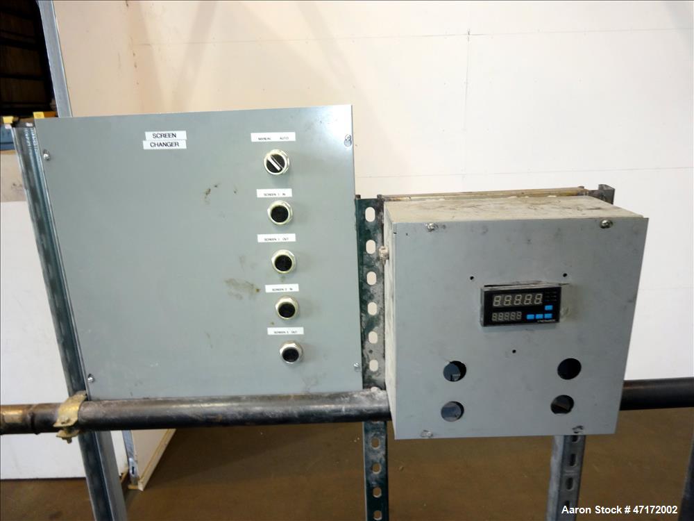 Used Kreyenborg Back Flushing Hydraulic Screen Changer, Type LK-SWE-730.