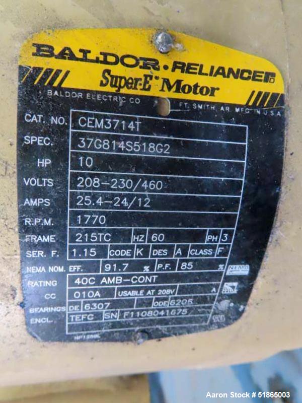 Used MGB Model SC12 Slide Plate Screen Changer. (2) Nominal 12" diameter breaker plates. Unit is mounted on a stand with casters supplying approximately a  42" discharge height. Package includes a 10...