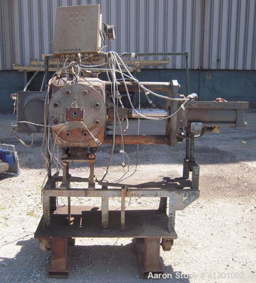 Used 8" Hydraulic Screen Changer.  Mounted on a carbon steel base.  Requires a power pack.