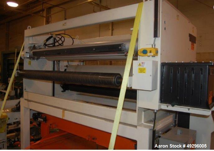 Used 62" wide Enercon 2-side treater Model LM3444-144, Serial #C24420-03. Has 3 kw Compak 2000 control and 7 kva high voltage transformer. Includes Enercon Ozone Decomp unit Model LM3686-104-0752-2, ...