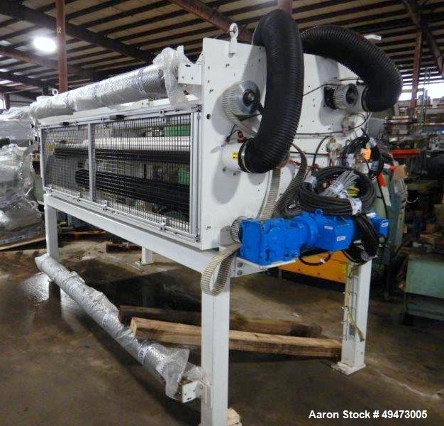 Used- ENERCON Film Treater, Approximate 92'' Wide. Includes Operator Controls. Previously used on approximate 30 mil Solar F...