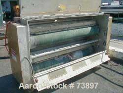 USED:Solo 74" two side treater station with 9.5" diameter ceramictreater rolls, 70" wide segmented electrode bar with 1" fingers,model S010FA-70-74. Also has Pillar generator and three (3) 5.0 kvPill...