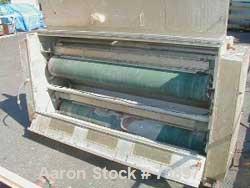 USED:Solo 74" two side treater station with 9.5" diameter ceramictreater rolls, 70" wide segmented electrode bar with 1" fingers,model S010FA-70-74. Also has Pillar generator and three (3) 5.0 kvPill...