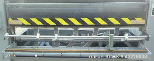 Used Contech 60" Wide CompuSheeter, Model CS-60. (2) Pneumatically adjustable rubber pinch rolls. Includes a stacker, a custom integrated winder, and a 7.5 hp hydraulic motor and control panel. 1424 ...