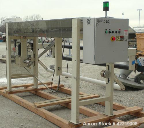 Used Contech 60" Wide CompuSheeter, Model CS-60. (2) Pneumatically adjustable rubber pinch rolls. Includes a stacker, a custom integrated winder, and a 7.5 hp hydraulic motor and control panel. 1424 ...