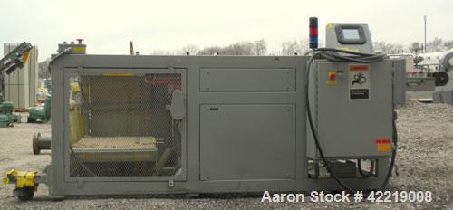 Used Contech 60" Wide CompuSheeter, Model CS-60. (2) Pneumatically adjustable rubber pinch rolls. Includes a stacker, a custom integrated winder, and a 7.5 hp hydraulic motor and control panel. 1424 ...