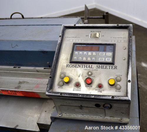 Used Rosenthal Manufacturing Sheeter, Model WA-S-5-H1SHEVAA