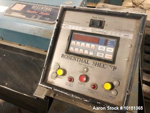 Used-Rosenthal Sheeter, Model #WA-S-5-HUBSEVAAW