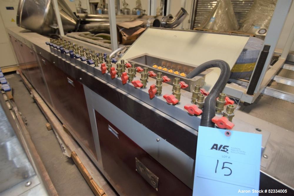 Used JWell Extrusion Machinery Vacuum Calibration Unit. Shaping range 0-1400mm, effective length 5000mm, Serial# MP1411/174.