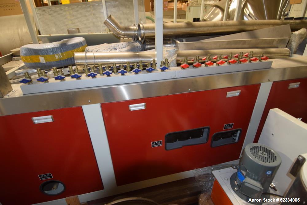 Used JWell Extrusion Machinery Vacuum Calibration Unit. Shaping range 0-1400mm, effective length 5000mm, Serial# MP1411/174.