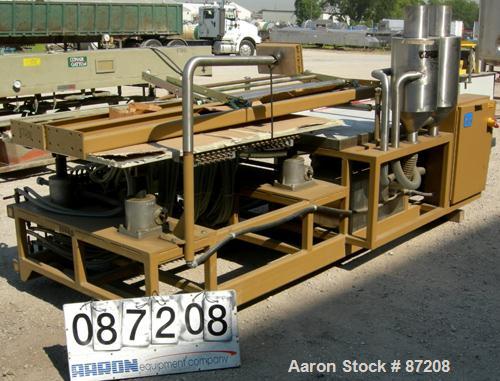 Used Royal Machine Vacuum Calibration Table, Model 004, Consisting Of (1) 42" wide x 69" long vacuum table section; (1) stainless steel pan; (2) Pompetravaini model 65-45011-C/GH-Z vacuum pumps, each...