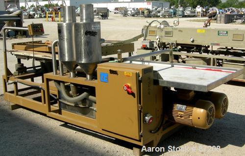 Used Royal Machine Vacuum Calibration Table, Model 004, Consisting Of (1) 42" wide x 69" long vacuum table section; (1) stainless steel pan; (2) Pompetravaini model 65-45011-C/GH-Z vacuum pumps, each...
