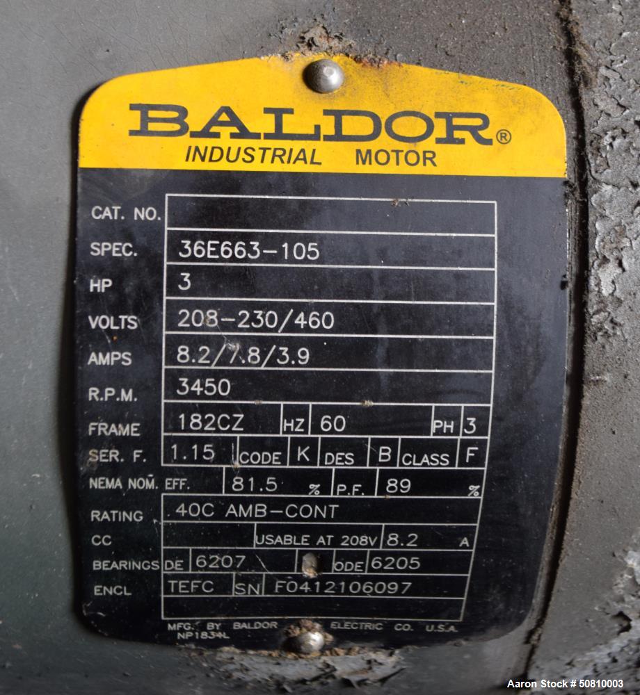 Used Maillefer Vacuum Sizing Tank, Model CB 63