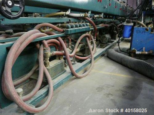 Used CDS Vacuum Sizing/Spray Cooling Tank, model 12-30SPLH, stainless steel. 12" X 12" cross section x 30' long. Includes pumps and plexiglass covers for each zone.