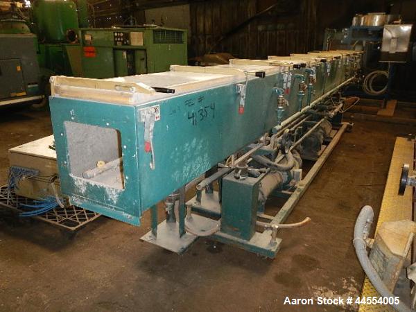 Used CDS vacuum tank, model CVSS1420, stainless steel construction, 14" x 14" x 20' long tank, with vacuum pump, circulation pump, heat exchanger, (2) basket filters and reservoir, 575 volt, serial #...