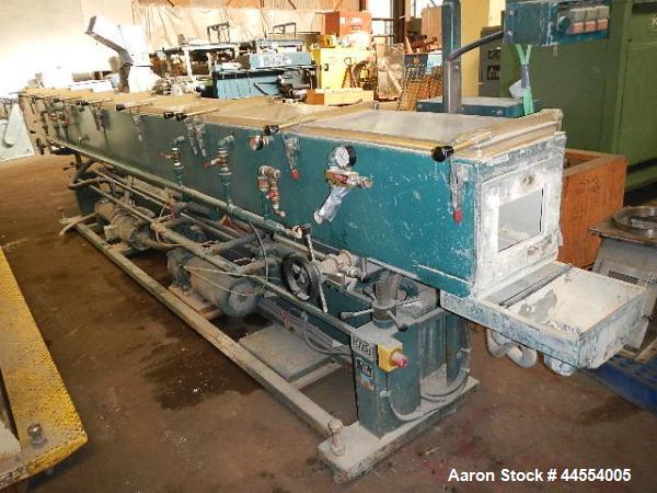 Used CDS vacuum tank, model CVSS1420, stainless steel construction, 14" x 14" x 20' long tank, with vacuum pump, circulation pump, heat exchanger, (2) basket filters and reservoir, 575 volt, serial #...