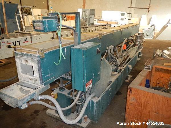 Used CDS vacuum tank, model CVSS1420, stainless steel construction, 14" x 14" x 20' long tank, with vacuum pump, circulation pump, heat exchanger, (2) basket filters and reservoir, 575 volt, serial #...