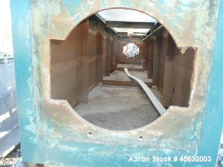 Used Metaplast Vacuum Sizing Tank, Model MVS. Approximately 14' long. Includes (3) pumps.