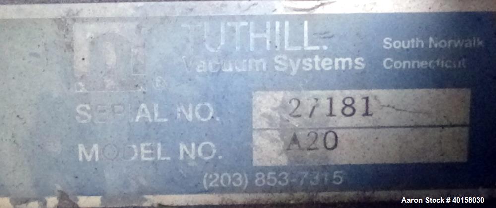 Used Stainless Steel RDN Vacuum Sizing Tank, Model 4D3V2T30