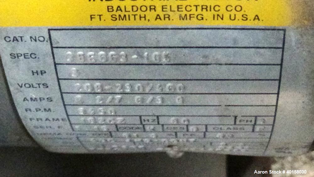 Used Stainless Steel RDN Vacuum Sizing Tank, Model 4D3V2T30